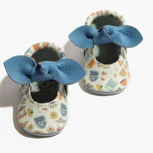 Freshly Picked Gilmore Girls Knotted Bow Baby Shoe Moccasins